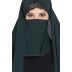 Irani chador with detachable Nose piece- Green Irani chador with detachable Nose piece- Green